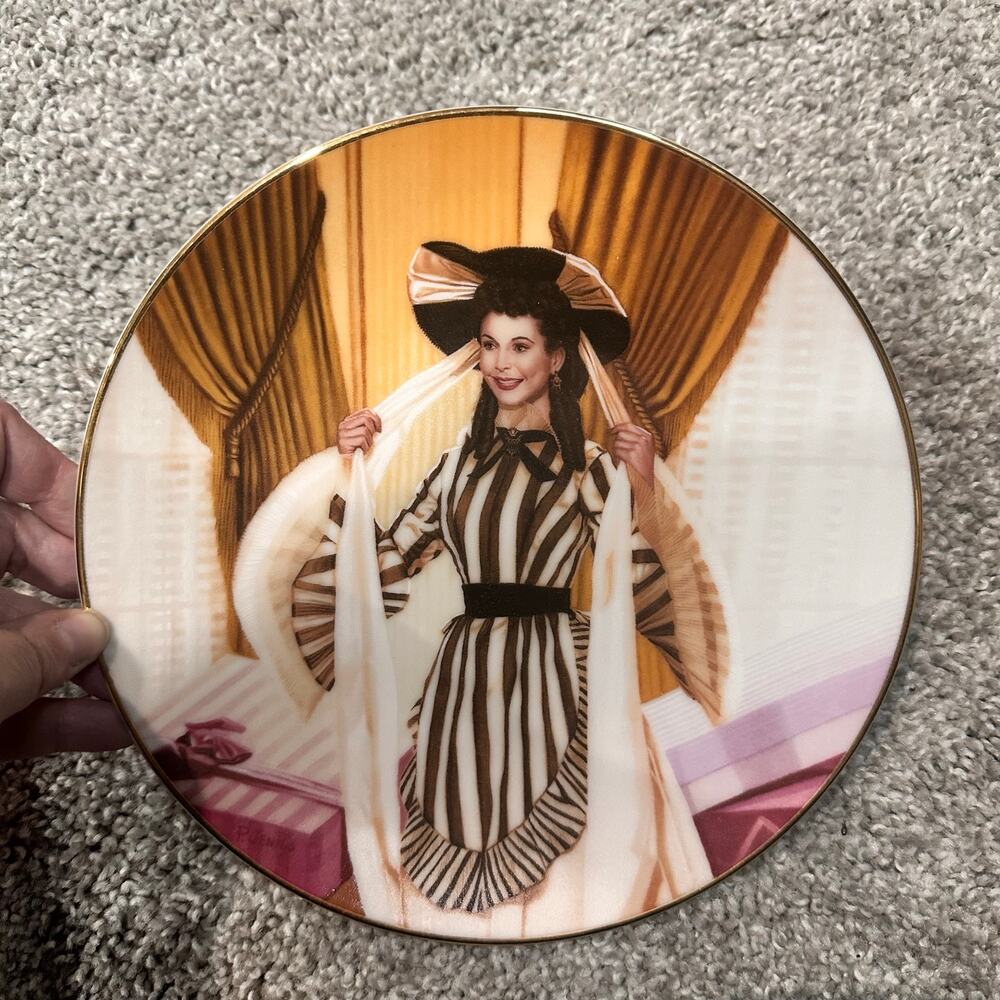 "Scarlett's Shopping Spree" Plate Gone with the Wind Series #8 W.L. George